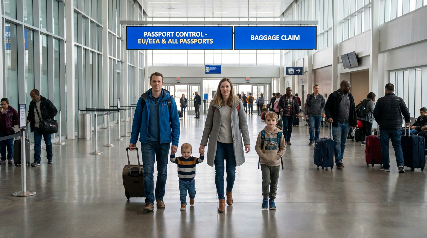 Airport terminal arrival